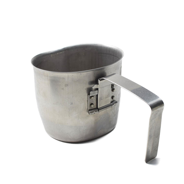 Original Österrikisk armé kantin rostfritt stål koppar vikhandtag militär fråga