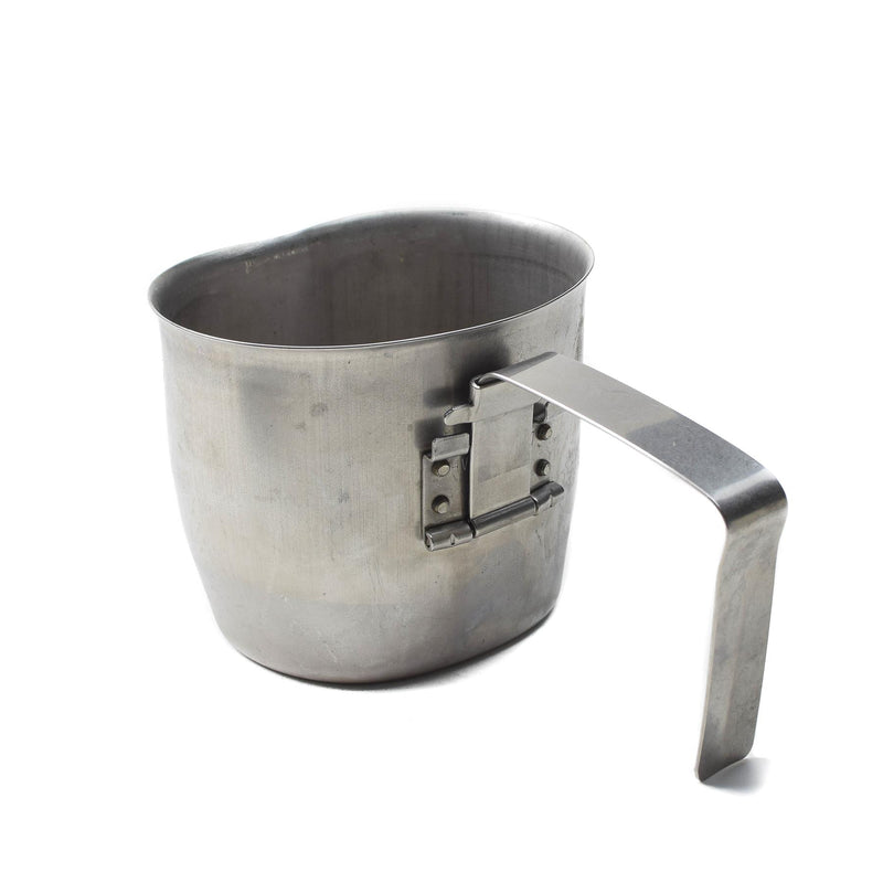 Original Österrikisk armé kantin rostfritt stål koppar vikhandtag militär fråga