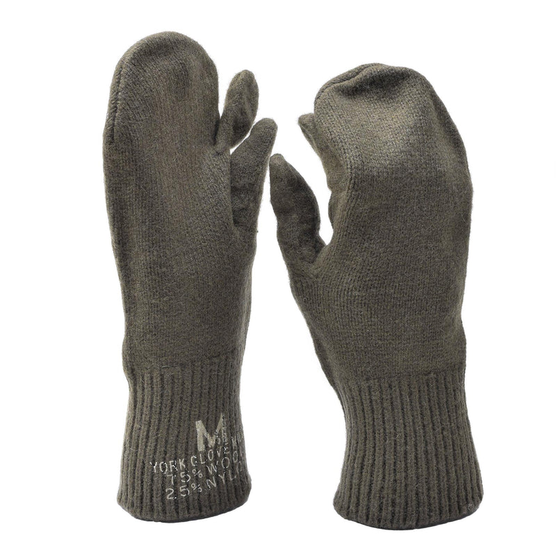 Original U.S. Military Trigger Mittens Military Surplus ullvärmare handskar nya