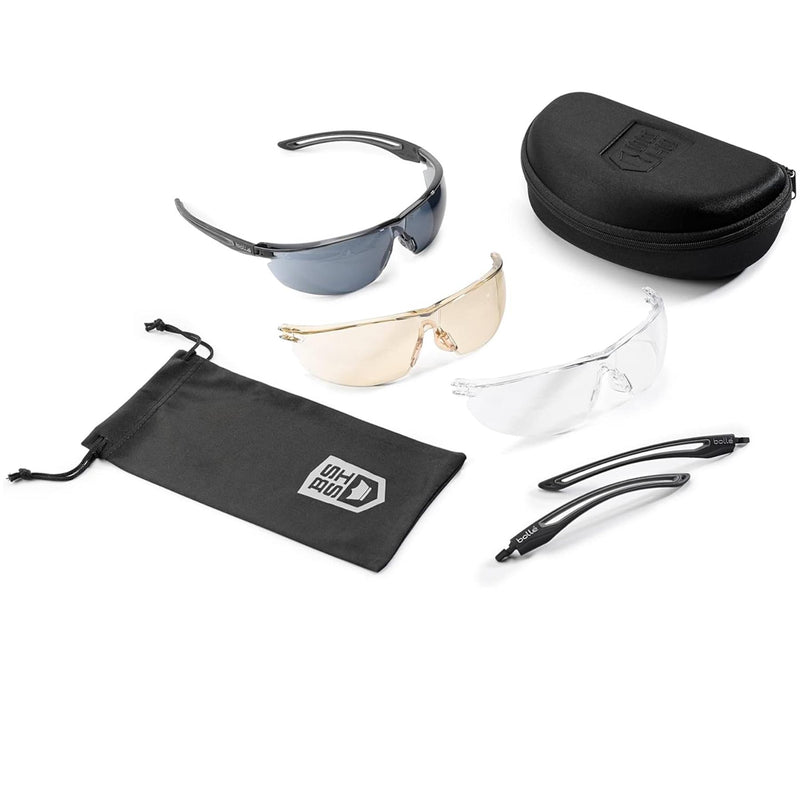 Bolle Ballistic Spectakles Gunfire 2.0 Goggles Rimless Polykarbonat solglasögon