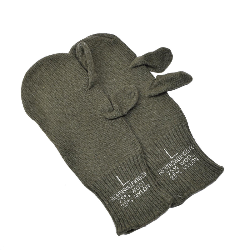 Original U.S. Military Trigger Mittens Military Surplus ullvärmare handskar nya