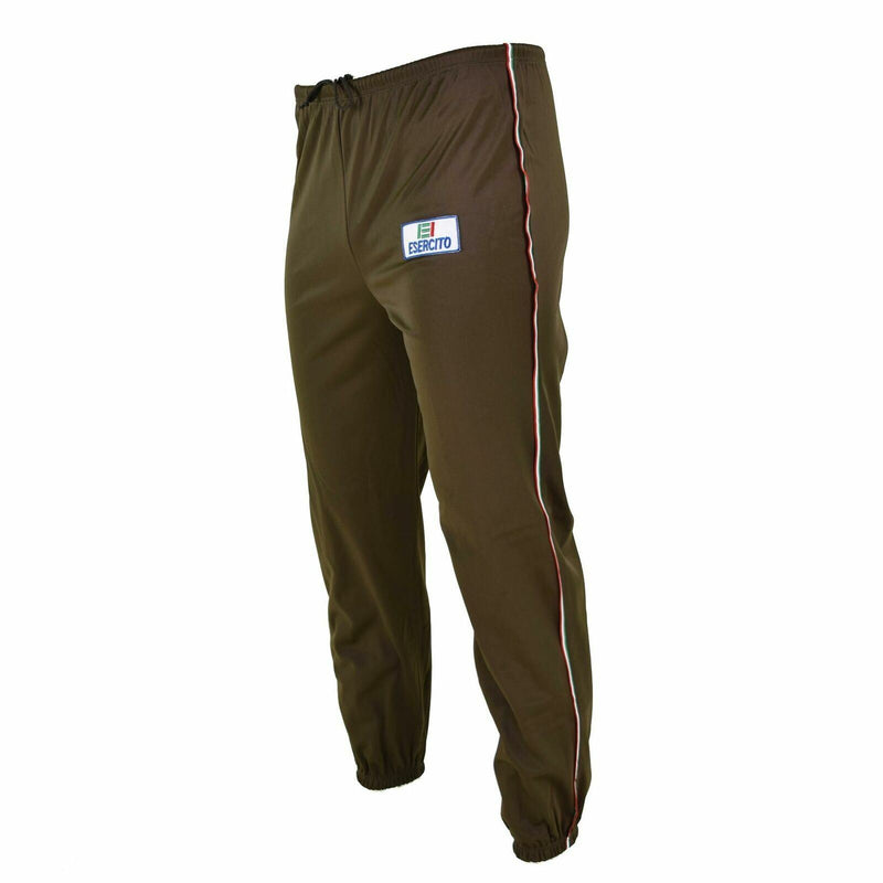 Äkta italienska arméträningssuitbyxor Militära sportvintage botten