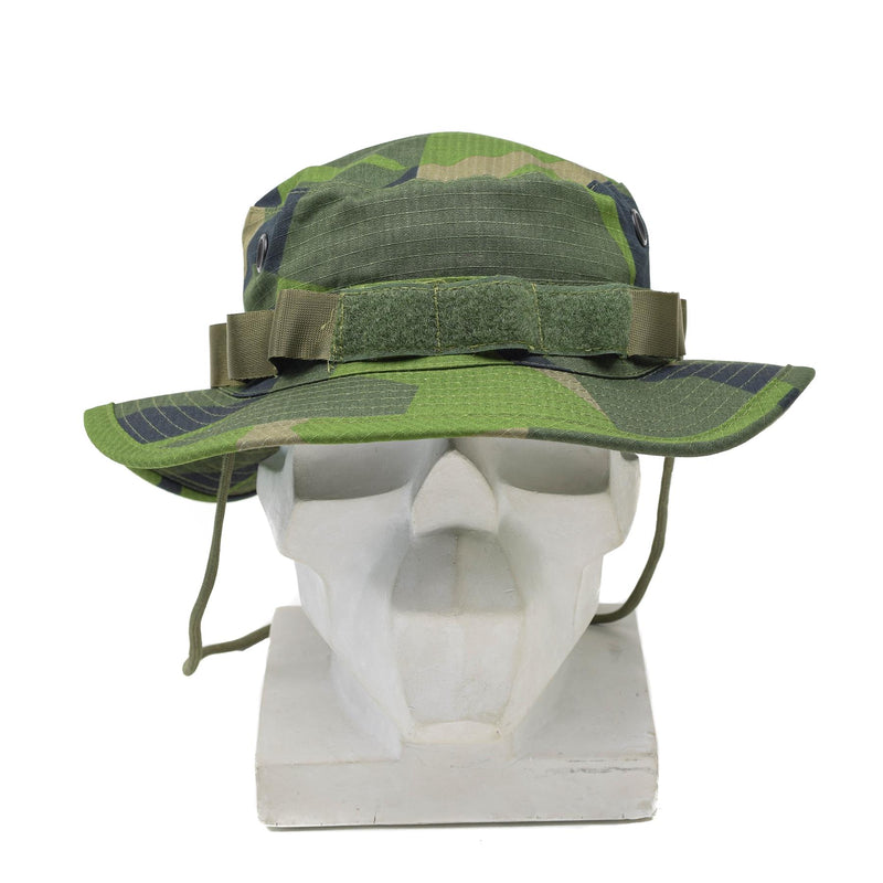 Tacgear Brand Swedish Military Style Boonie Hat Splinter Camo Ripstop Wide Brim