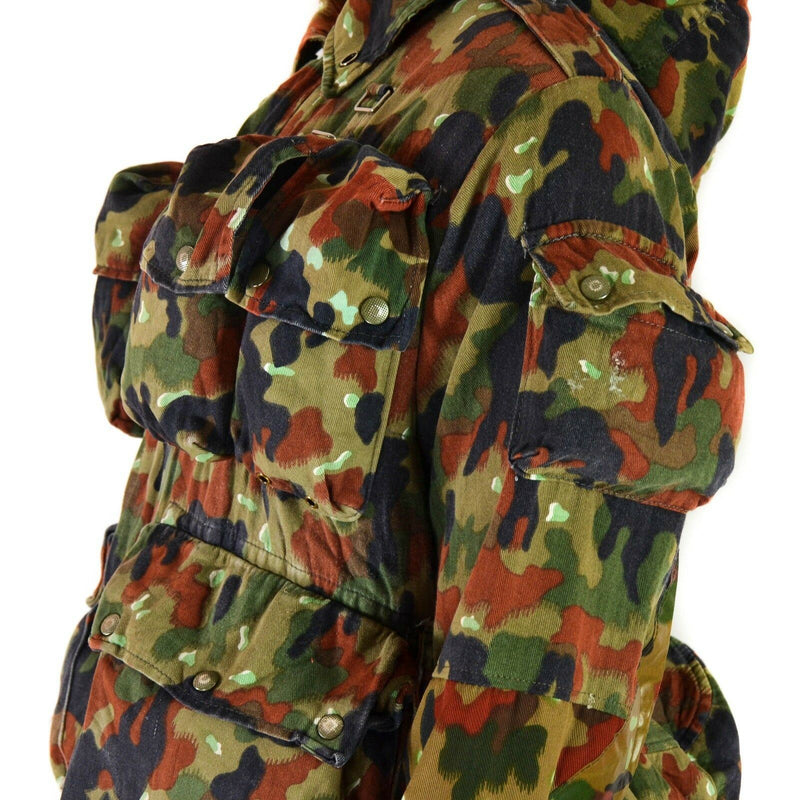 Äkta schweiziska arméjacka M70 Alpenflage Camo Sniper Combat Hooded Parka