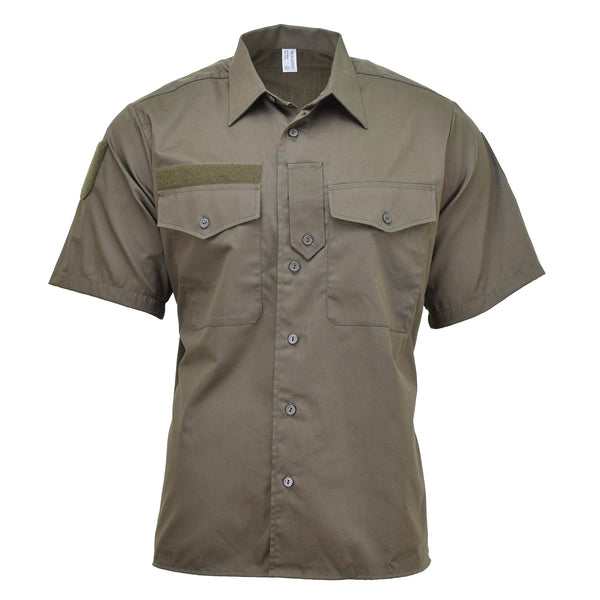 Original Österrikisk arméskjorta M65 Lätt strid Kort ärm Olive BDU NYTT