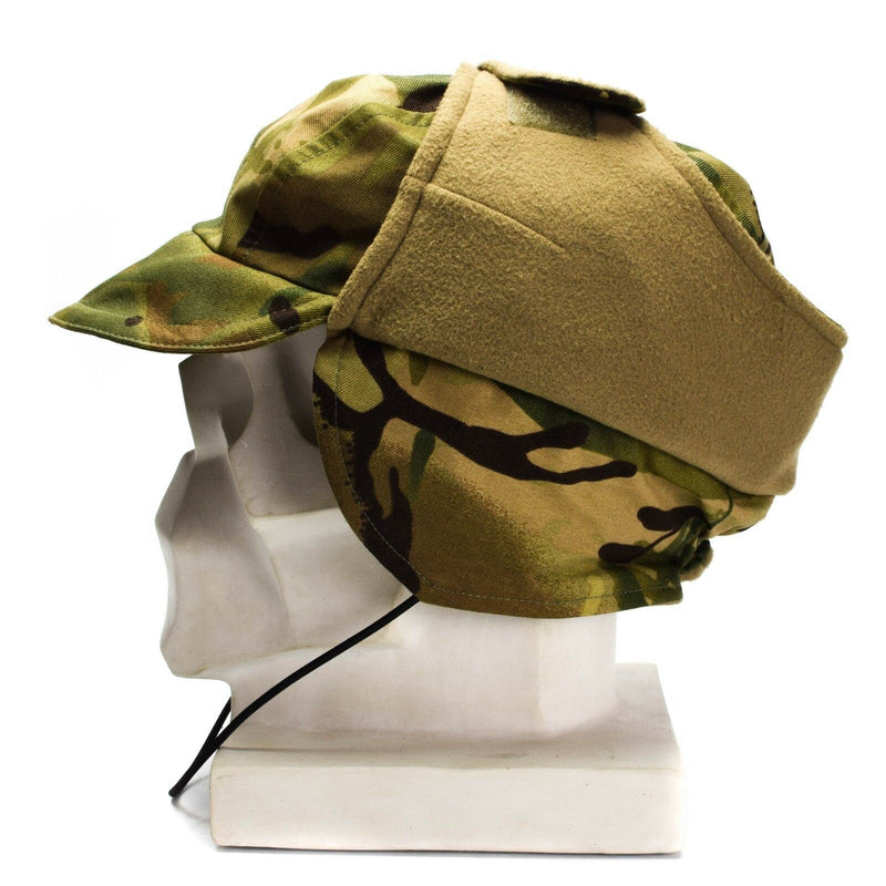Äkta brittisk armé mtp camo vattentät gore tex cap fodrad kall väderhatt ny