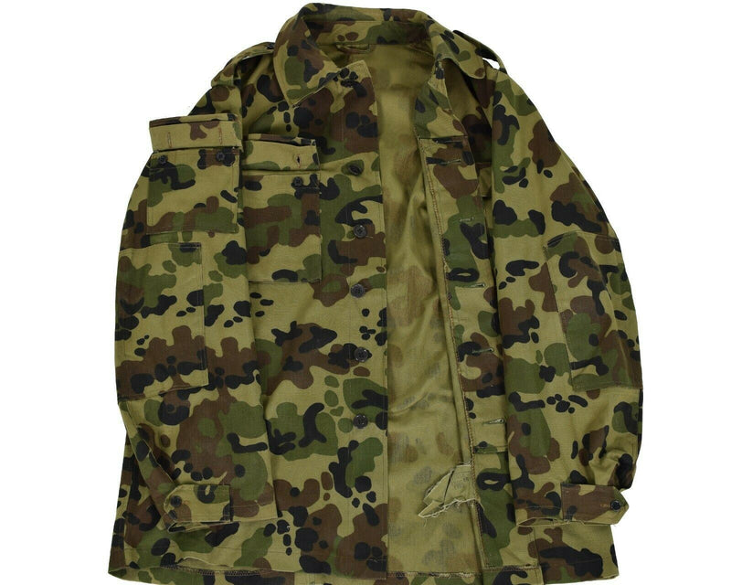 Äkta rumänska arméfältjacka Militär BDU M93 Camo Leaf Military Combat