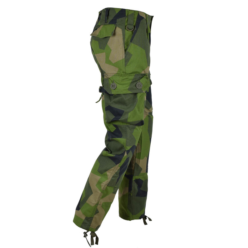 Tacgear Brand Swedish Military Style Combat Pants Splinter Camo Cargo RipStop