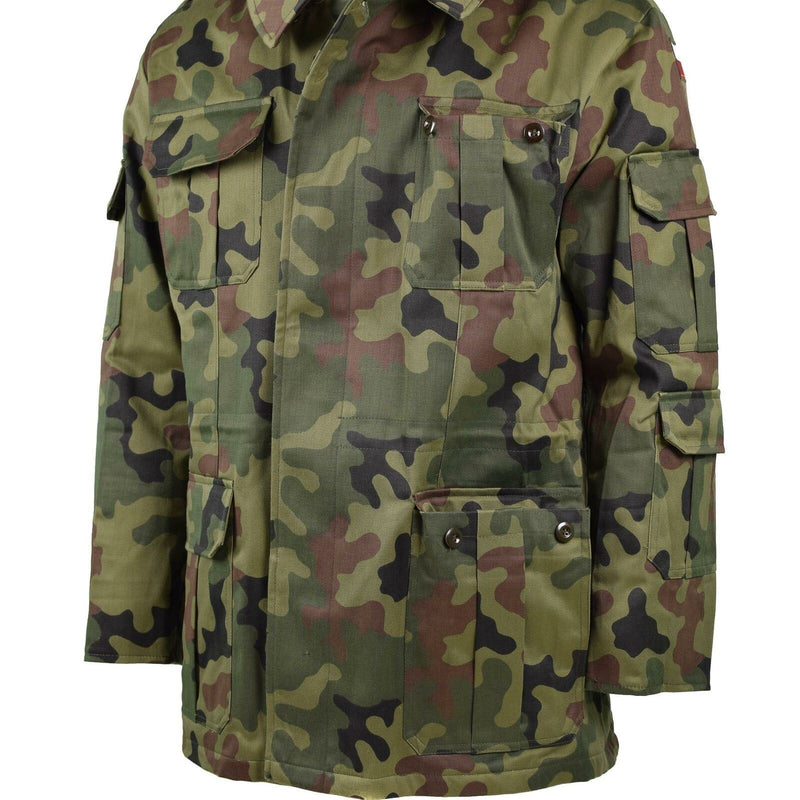 Äkine Polish Army Parka Panther Camo Military Jacket Combat BDU Surplus New
