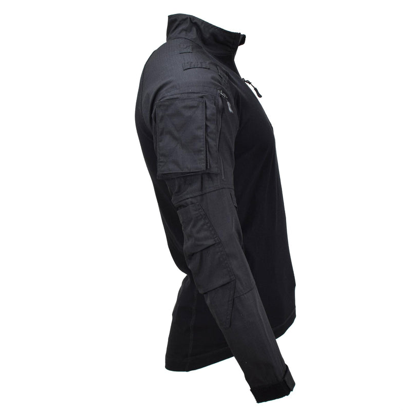 Mil-Tec Brand Military Style Black Tactical Field Troops Combat Shirt Type 2