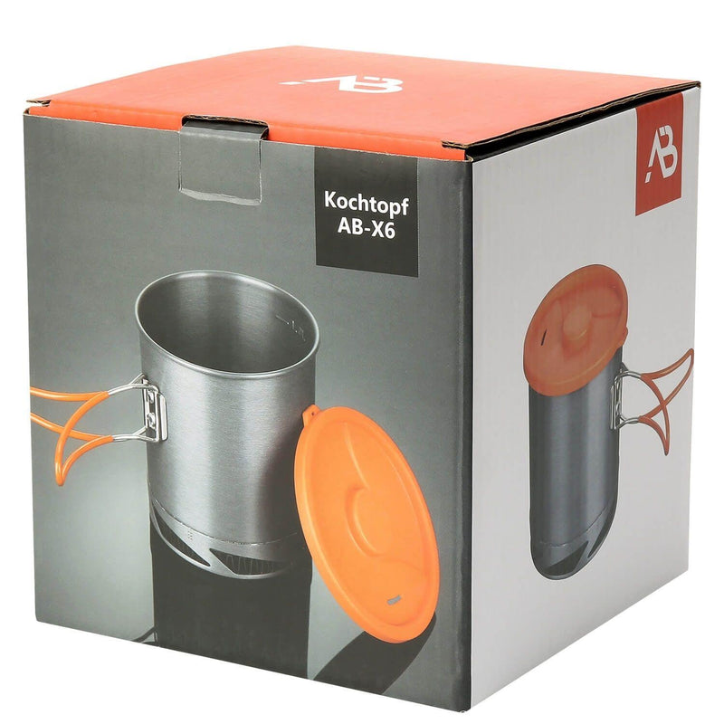 A.blochl AB-X6 1Liter Pot Camping vandring Trekking Fast Heat Aluminium Grey New New New New