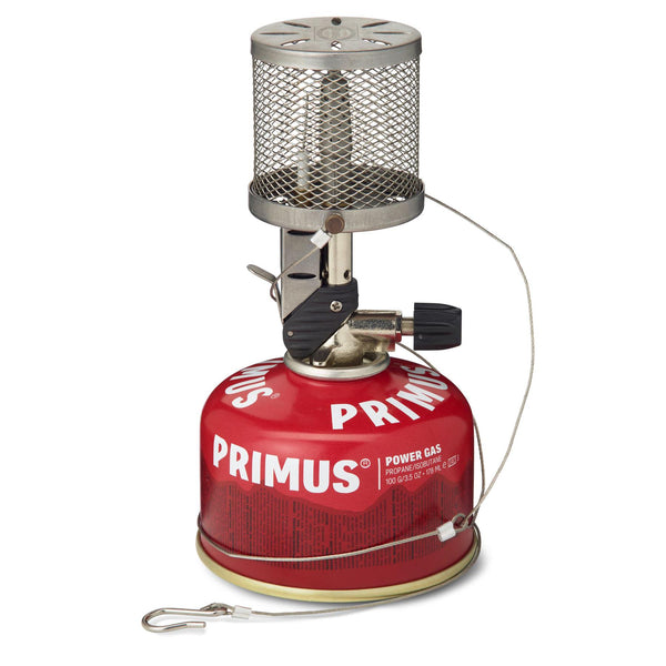 Primus Micron Gas Lamp Lantern Light Justerbar ljus tändning Hanging System