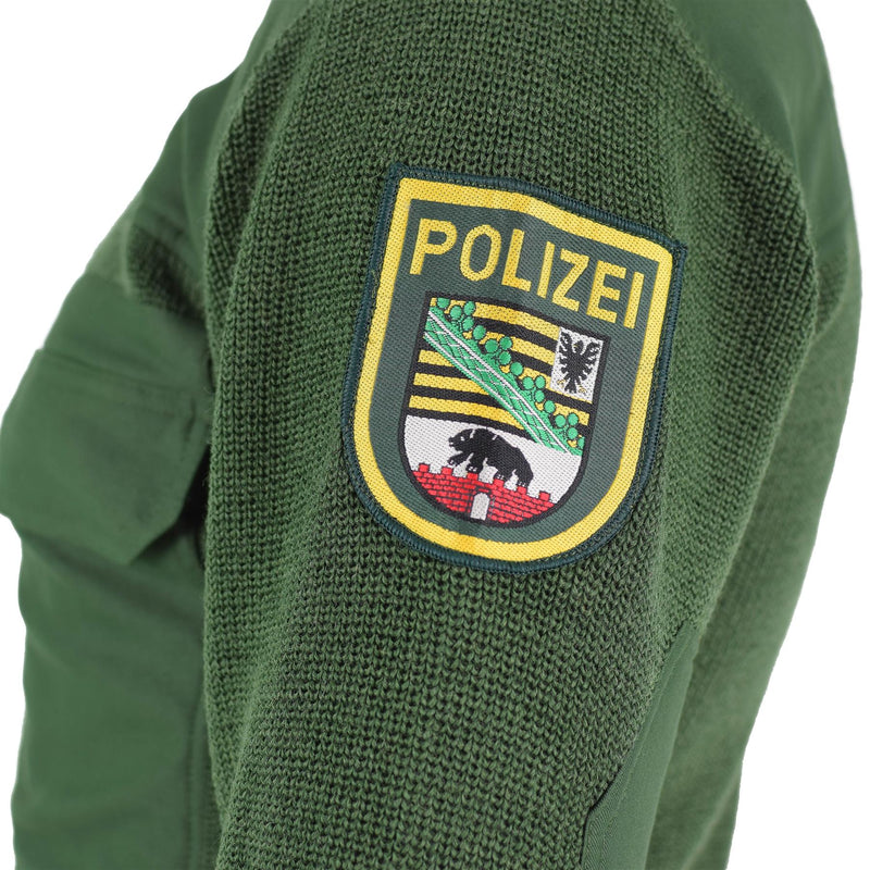 Äkta tyska armé trupper tröja grön pullover militär fråga bdu jumper ny