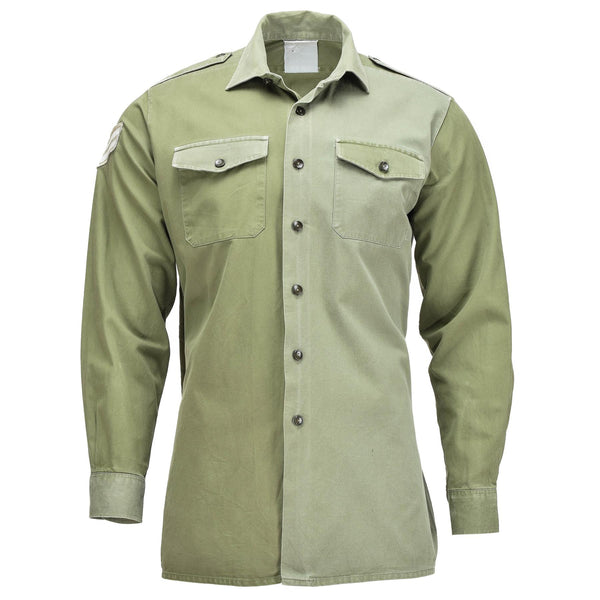 Original British Army Shirt O.D Grön militärtjänst långärmad BDU BDU
