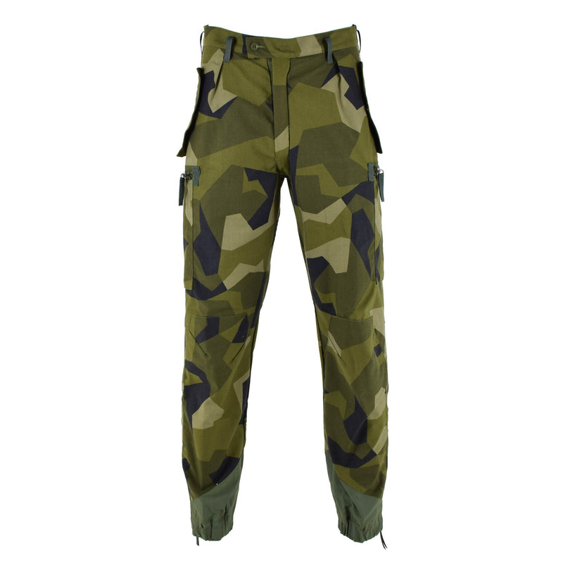 Original Swedish Military M90 Pants Splinter Camouflage Field Combat Trousers BDU