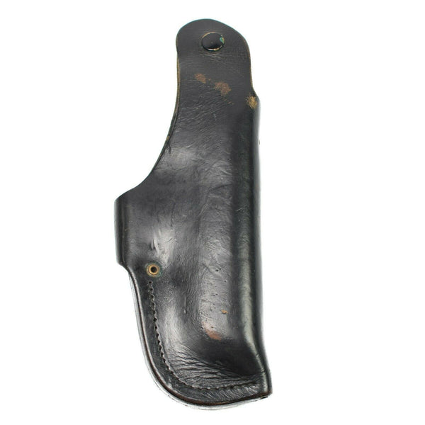 Original German Police Pistol Holster Black Leather Holder