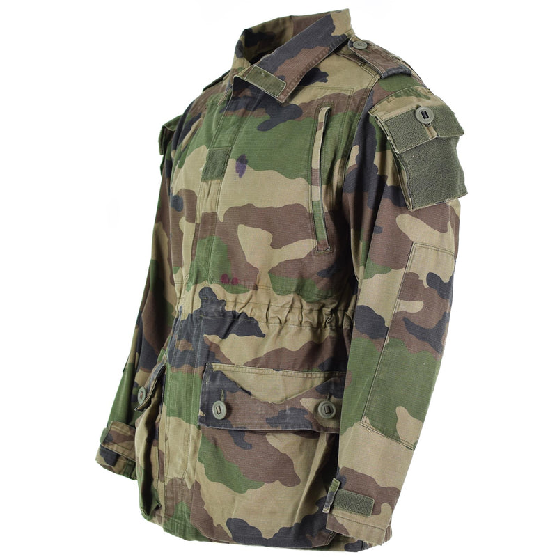 Äkta franska armésmockjacka CCE Camo Military Combat Parka Sateen Felin T4