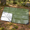 MFH Emergency Tarp 210 x 150 cm Aluminiumbelagd campingunderlag OD Grön
