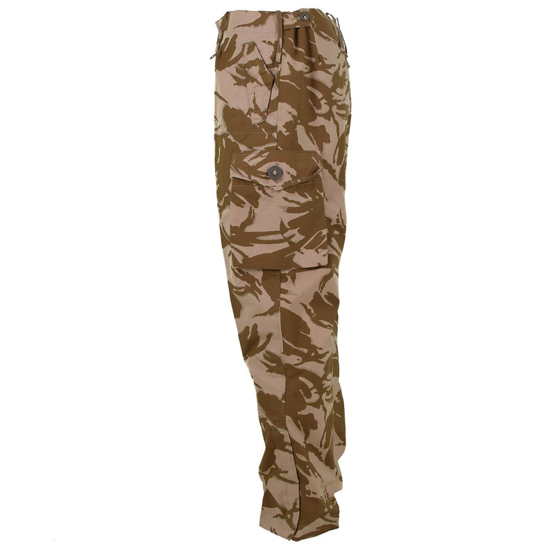Original British Army Pants Desert DP Field Troops Combat Windproof BDU byxor