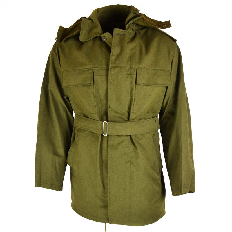Original tjeckiska arméfältet Parka M85 Army Issue Hooded Winter Jacket W Foder Ny