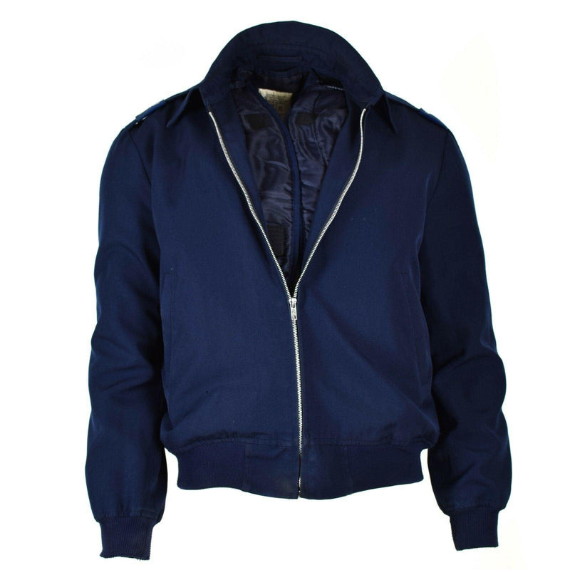 Original British Army Royal Air Forces Raf Jacket Blue Military Surplus Bomber