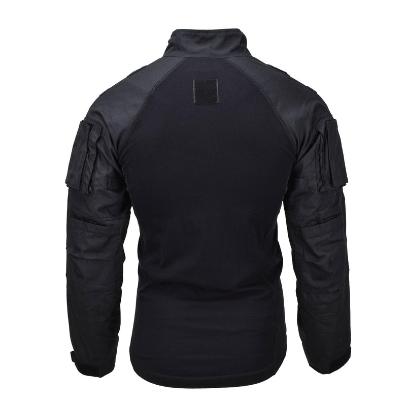 Mil-Tec Brand Military Style Black Tactical Field Troops Combat Shirt Type 2