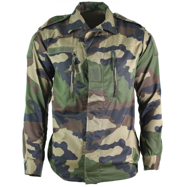 Äkta den franska armén f2 stridsjacka trötthet ce camo militär fråga överskott nytt