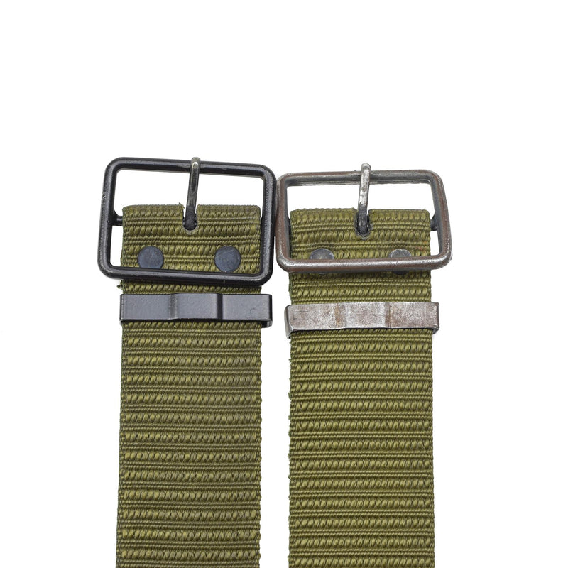 Original tjeckiska militärbälte duk Taktisk oliv torn spänne cz arméöverskott