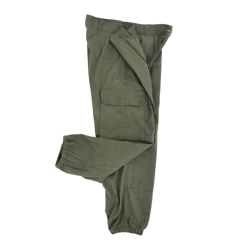 Original French Army Pants Field Troops Military Green BDU byxor överskott Nya