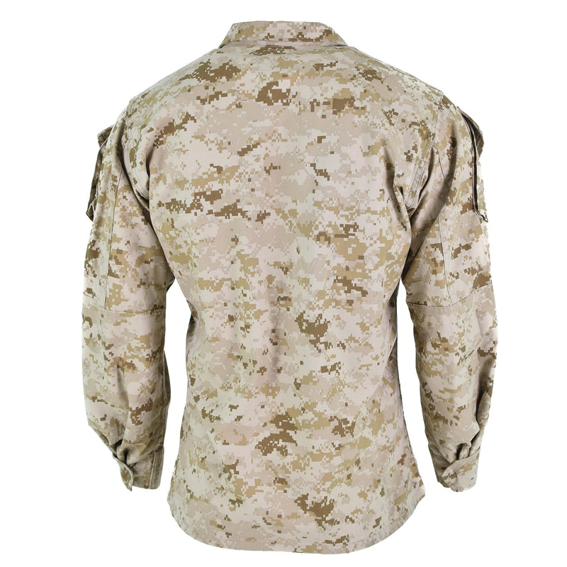 Original amerikanska armé trupper jacka bdu digital öken camo skjortor militär fråga