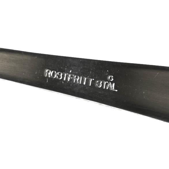 Äkta svenska armé rostfritt stål soppsked 1 stycke militäröverskott nytt