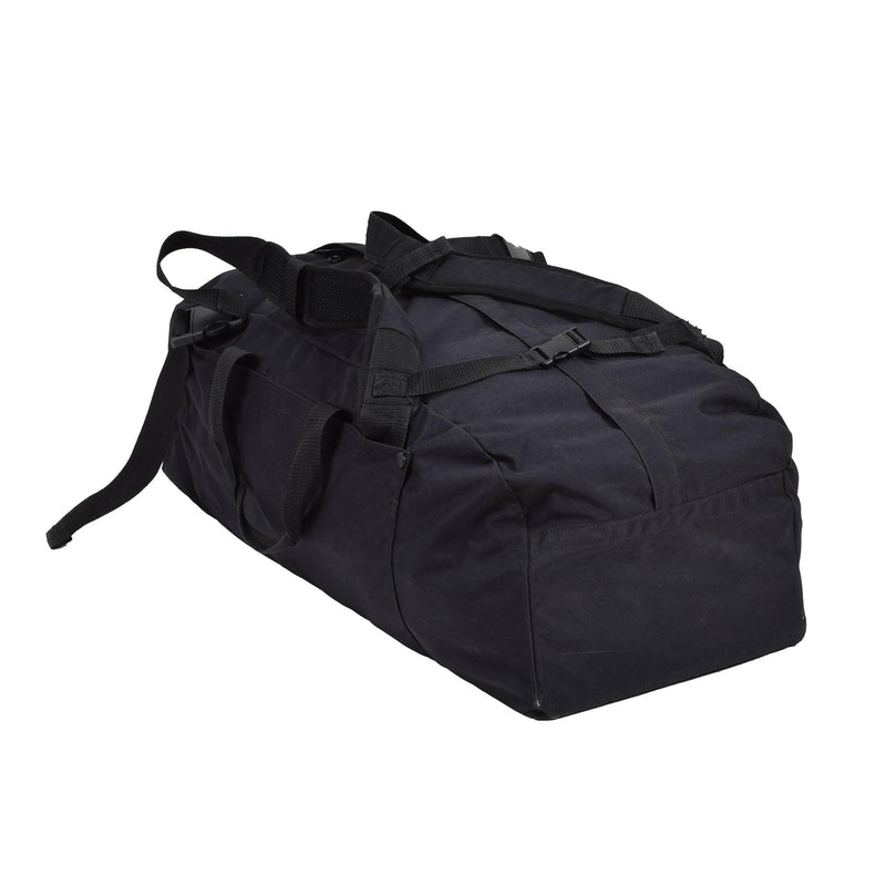 Original Dutch Military Duffle Sportswear Bag Travel Ryggsäck Rucks Black Black