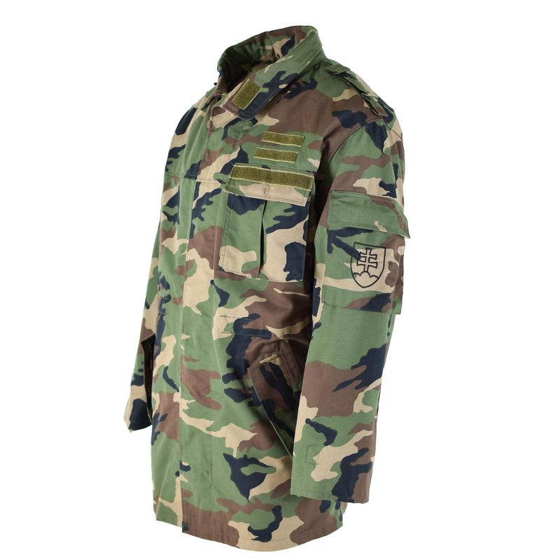 Original vintage Slovakisk arméfältjacka M97 Camo Military Combat Parka Ny