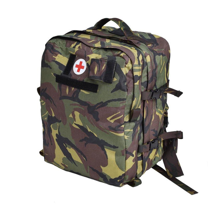 Äkta holländska militärmedicinska ryggsäck Paramedic Ruckssack Waterproof DPM Camo Ny