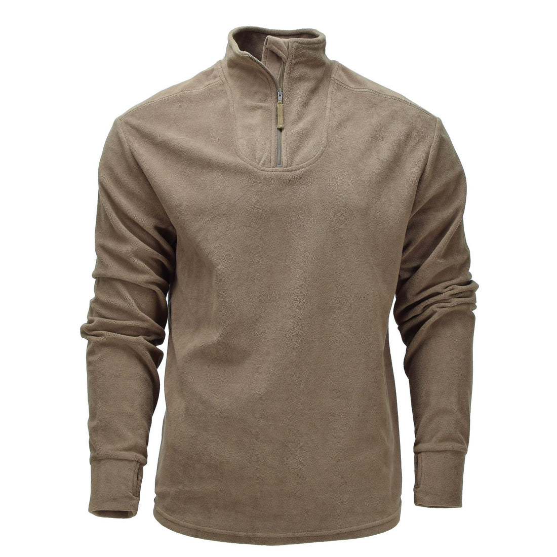 Original British Army PCS Thermal Combat Undershirt Half Zip Light Olive