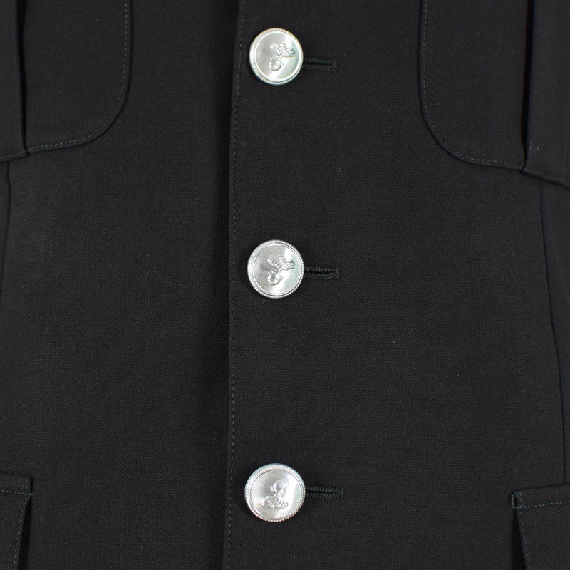 Original italiensk militärpolisjacka officiell officer formell svart uniform