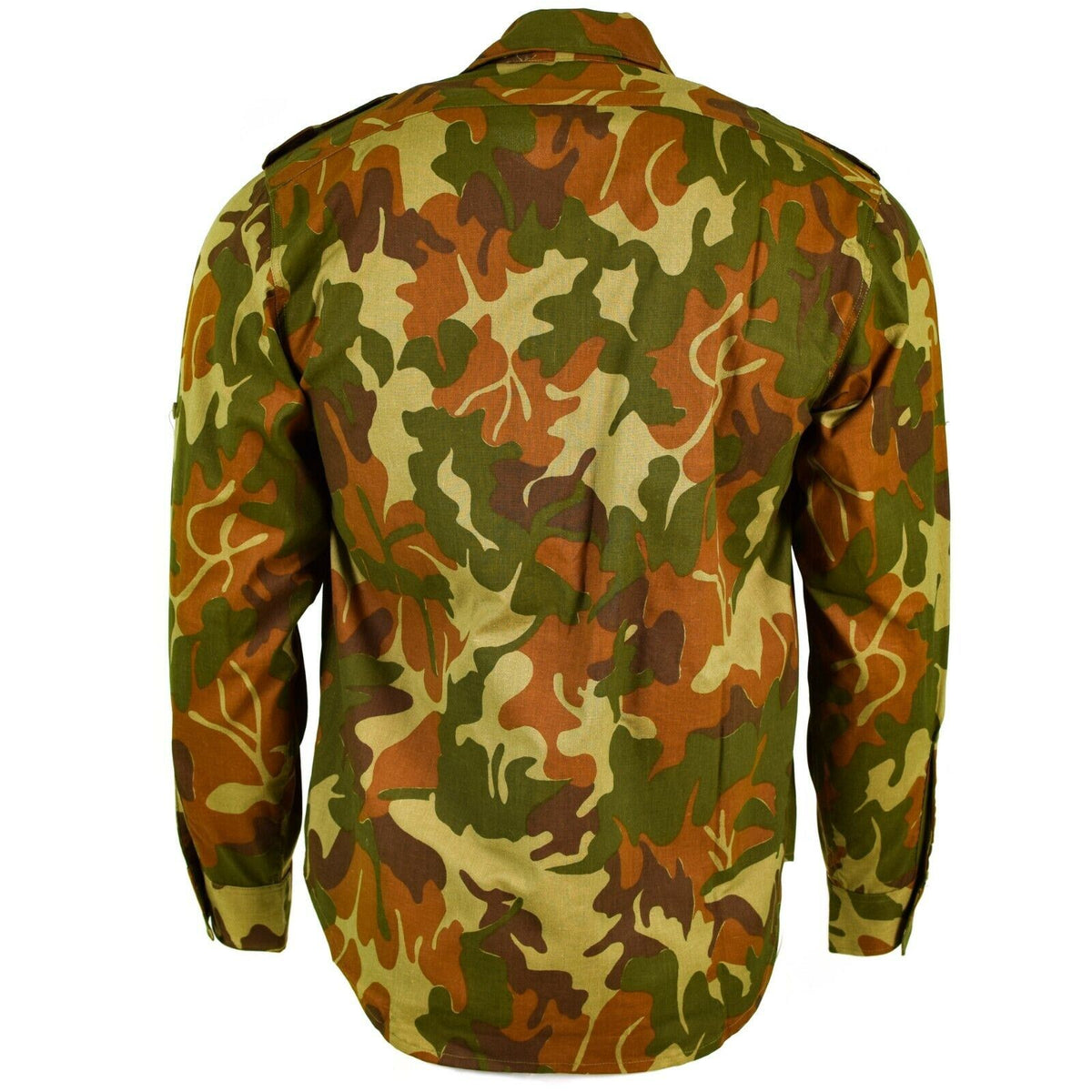 Original Rumänsk Army M90 Combat Shirt Bröstfickor Outdoor Leaf Camo