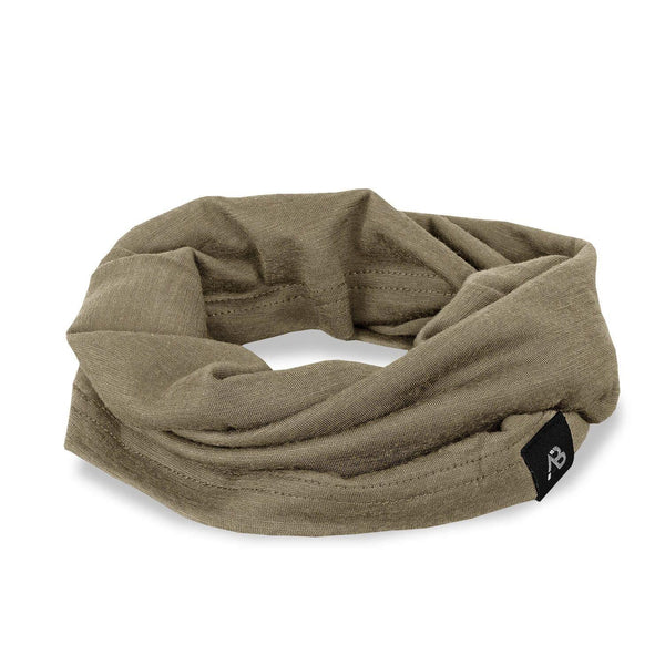 Blochl Brand Army Style Bandana Merino Wool Tube Scarf Neck Gaiter Coyote Ny