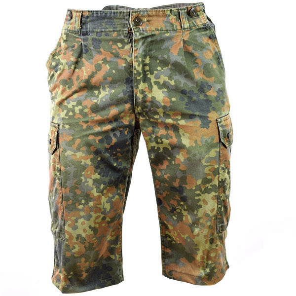 Original German Army Shorts Combat Field Flecktarn Camouflage Bermuda