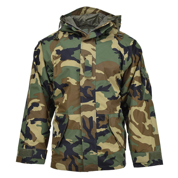 Mil-tec militär stil jacka våt väder skog 3 lager vindtät goretex ny