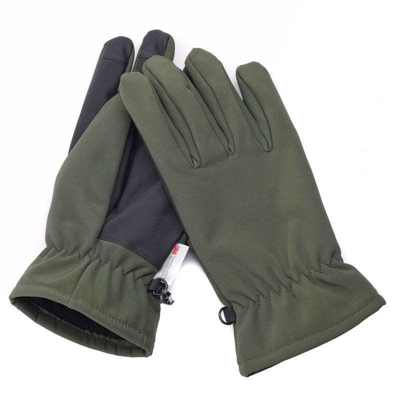 Mil-tec handskar softshell thinsulate ™ foder oliv vinter män od grön militär