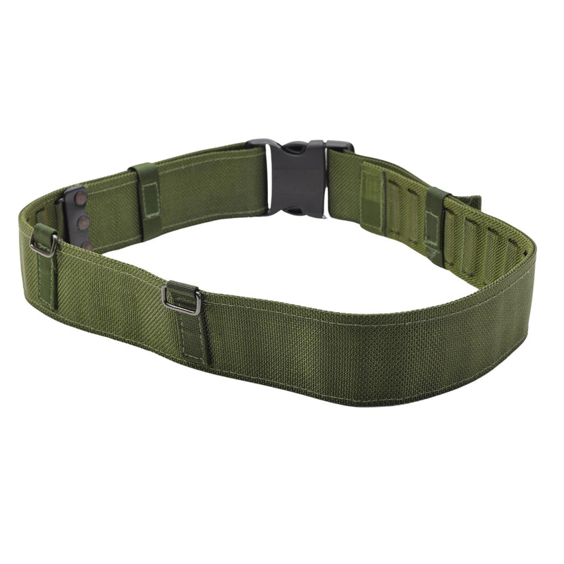 Original Danish Army Tactical Belt Olive justerbar fält Webbing Combat NYTT