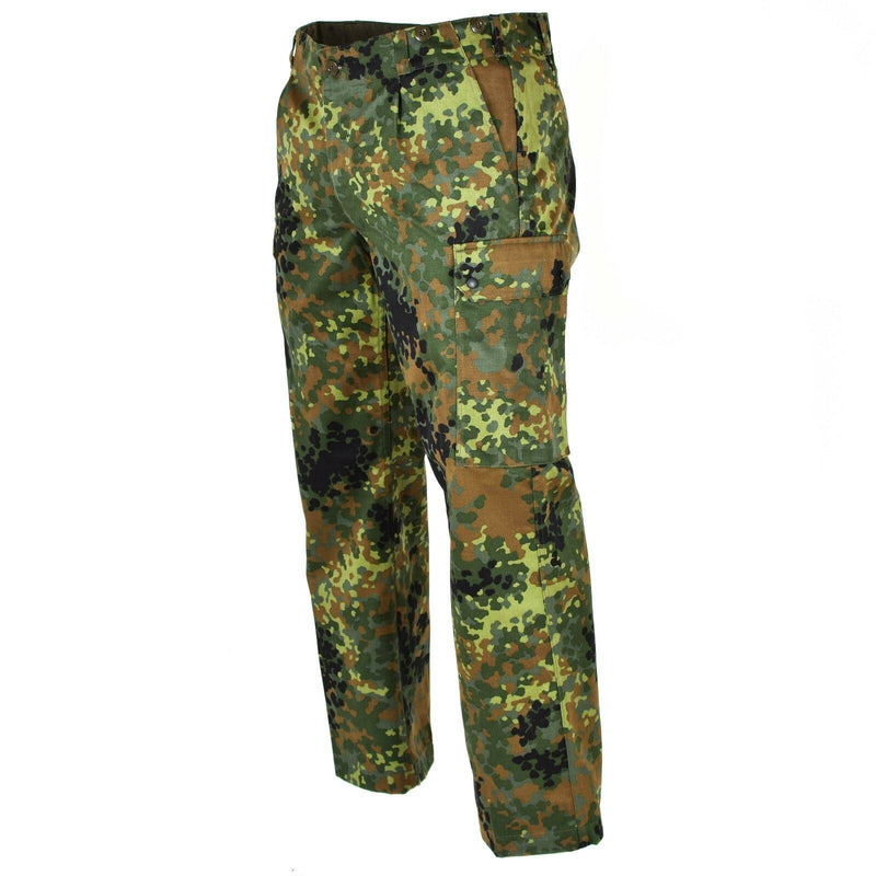 Äkta tyska arméfrågor flecktarn byxor fält strid camo bw byxor nya