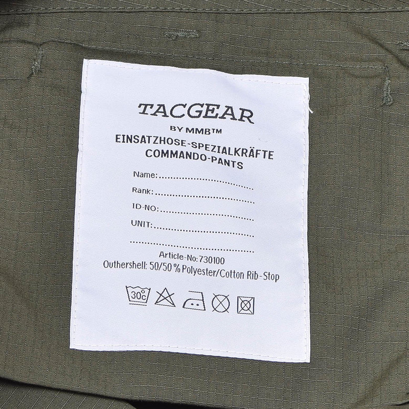 TACGEAR Military Field Cargo Pants Ripstop Tactical Armerade byxor Olive