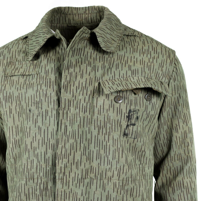 Original tjeckiska arméns militära strid M60 Field Jacka Parka Rain Drop Camouflage