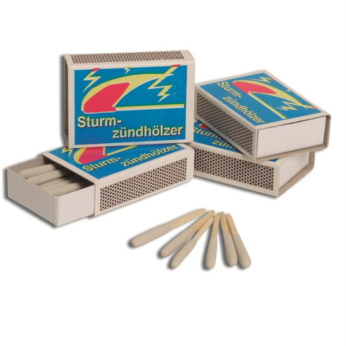 MIL-TEC Vindtät Storm Matches 20 Pack Camping Vandring Utomhus Eldstart