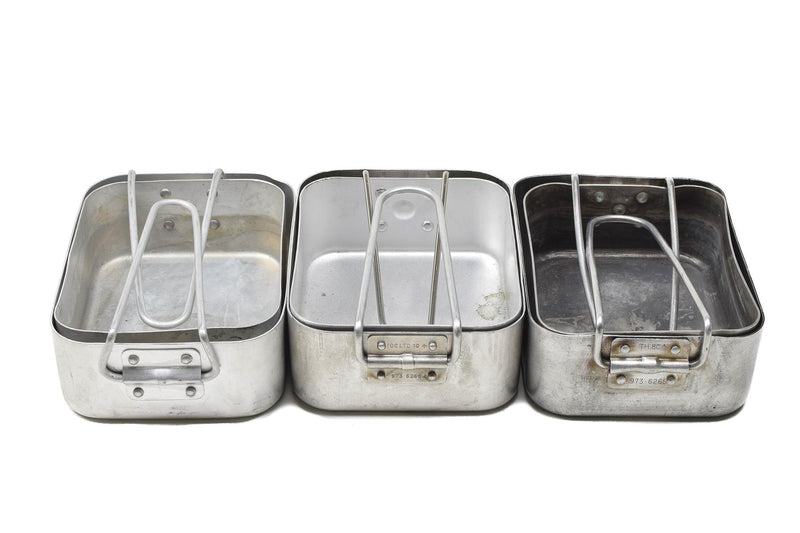 Original British Military Mess Tins Aluminium vandringsplatta camping utomhuspanna