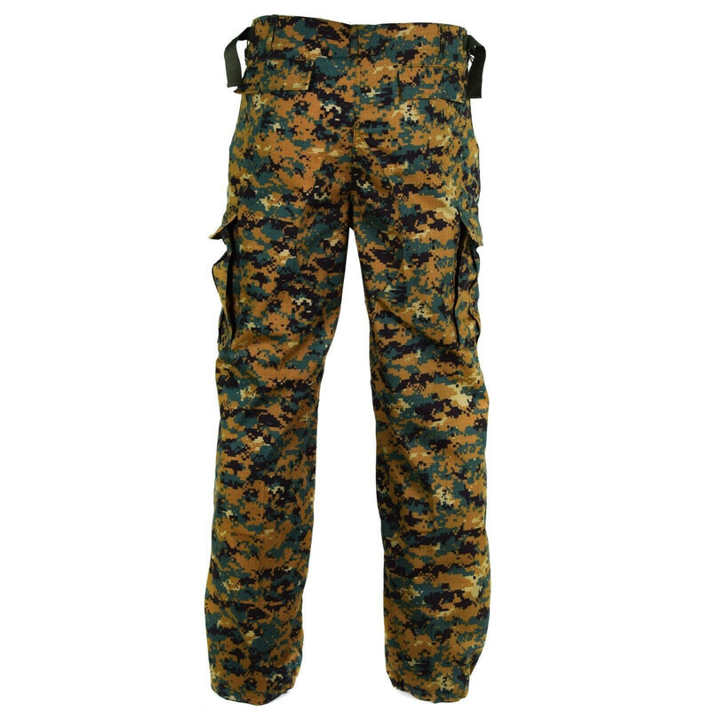 Äkta Guinee Bissau Army Pants Ripstop Digital Savana Camo Militärutgåva Ny
