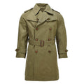 Original spansk militär trenchcoat Gabardine Formal Field Beige