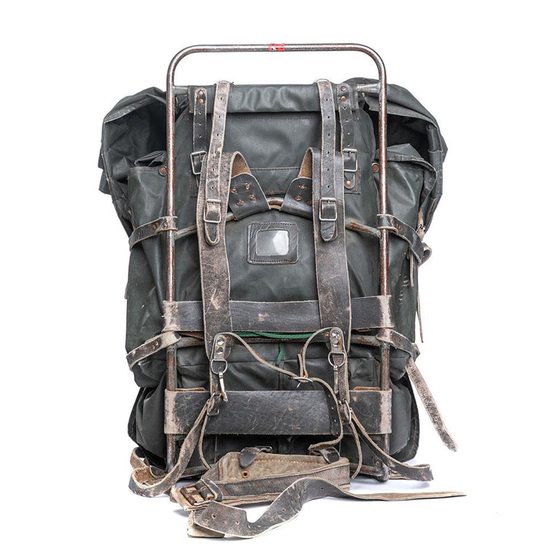 Original finsk militär ryggsäck inramad vattentät stor ryggsäck 100l vintage